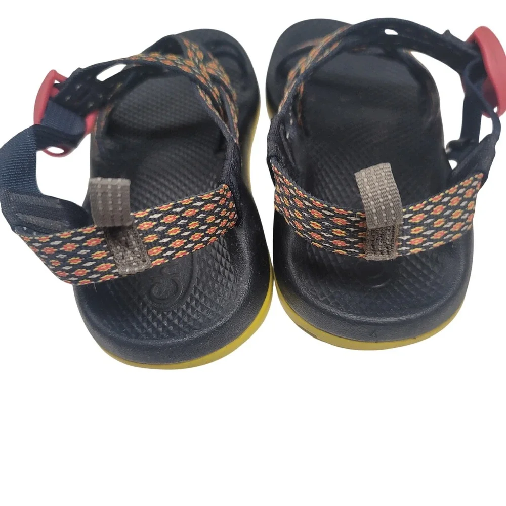 Chaco Kids Sandals Sport Adjustable Straps Orange Black Yellow‎ Size Unknown